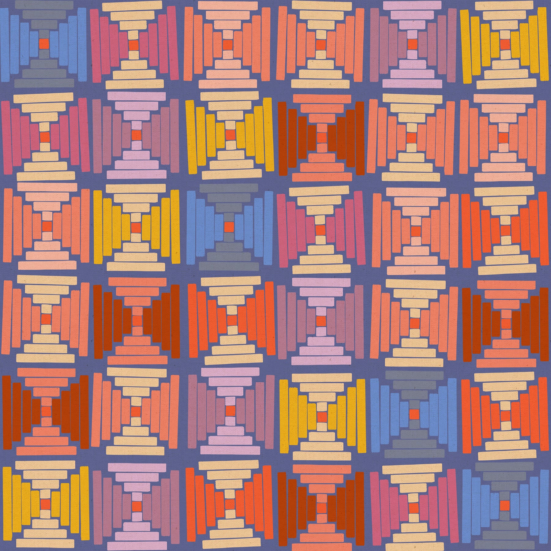 PREORDER Courthouse Steps Twilight - Persimmon CANVAS
